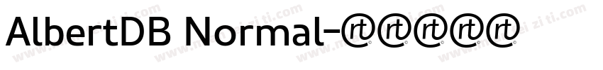 AlbertDB Normal字体转换